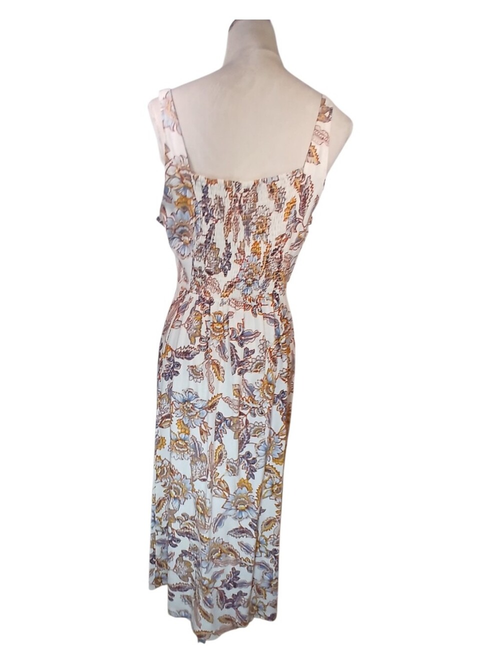 NWT Linen Blend Midi Sleeveless Summer Dress Sz Large - Picture 6 of 12